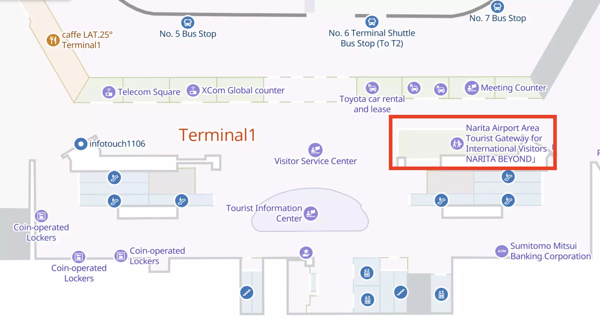 成田空港第1ターミナル NARITA BEYOND 地図